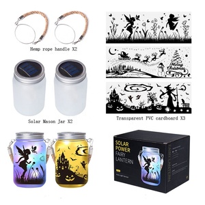 Energia solare fata luce notturna fai da te Kit <span class=keywords><strong>di</strong></span> artigianato per ragazze giocattolo educativo per fare la propria lampada decorazione fata lanterna bark arti mestieri - Product Image 6