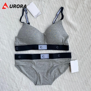 Set Intimo Femminile di Alta Qualità con Reggiseno a Balconcino e Slip, Motivo a Lettere, Disponibile in 3 Colori - Product Image 6