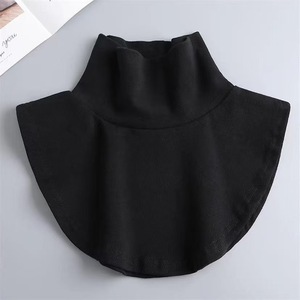 Detachable High Neck Collar Solid Color One Size Polyester Women's False Collar Accessory For Autumn Winter - Product Image 2