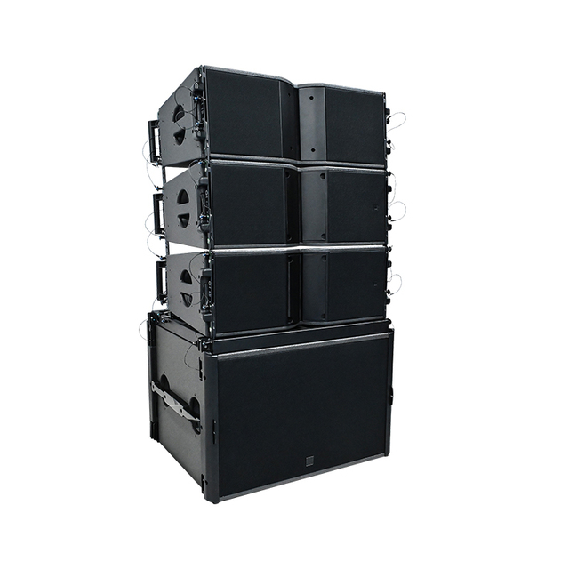 Line Array Speakers Sound System Powered Dual 10 Inch with 18 Inch Subwoofer Professional