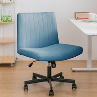Chaise de bureau pivotante inclinable sans accoudoir Chaise de bureau Chaise de loisirs moderne