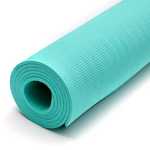 Высококачественный Экологически чистый коврик для йоги с индивидуальным принтом, коврик для йоги из ТПЭ 6 мм