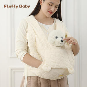 Bolsa de pecho para perro Fluffiybaby, bolsa para mascotas de gran capacidad, bolsa impermeable de algodón puro para cachorro - Product Image 3