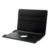 Support rotatif à 360 degrés étui en cuir Litchi Grain avec bande élastique creuse de marque pour iPad 9.7 2018 9.7 2017 Air 2 Air