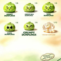 Dumplings de Noël Grinch, Dumplings mystère Grinch, Dumplings vert moelleux, Dumplings Grinch Petin, Dumplings Grinch moelleux pour enfants