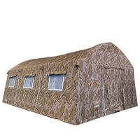 Carpa de Trabajo de Emergencia Inflable de Doble Capa de PVC Oxford con Camuflaje, Resistente al Agua y al Viento (Más de 3000 mm), de Instalación Rápida