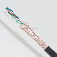 Kabel LAN untuk Luar Ruangan FTTX FTTR FTTH Tahan Air Kabel Messenger Luar Ruangan FTP 1000FT 305m RJ-45 Kabel Internet Cat 5e