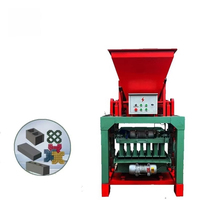 Machine de moulage automatique mobile compacte pour blocs creux et briques avec moteur vibrant, multi-tension (220V/380V), facile à utiliser