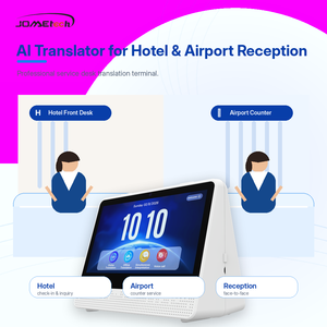 Dispositif de traduction à double écran IA avec Wi-Fi, traduction vis-à-vis, écran OLED, prise en charge de langues rares pour la réception en hôtel/aéroport - Product Image 1