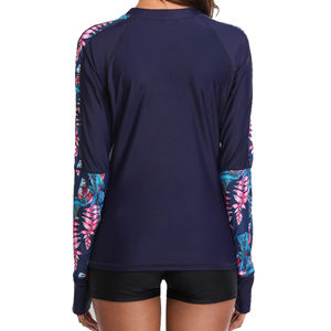 ชุดว่ายน้ำอิสลามแบบชิ้นเดียว แขนยาว สีพื้น ลายพิมพ์ สำหรับผู้หญิง ทรงเว้าสูง ระบายอากาศได้ดี ปรับแต่งได้ ผลิตจากผ้าสแปนเด็กซ์/ไนลอน บุรกินี - Product Image 2