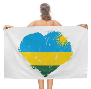 Toalla de <span class=keywords><strong>playa</strong></span> de microfibra Diseño de la bandera de Guinea-Bissau Toalla de baño de acuarela Manta absorbente de secado rápido Sin arena - Product Image 6