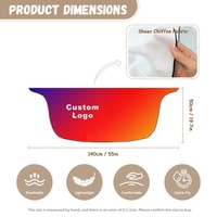 Vrouwen Korte Sarongs Strand Wrap Custom Tekst Logo Pure Bikini Wrap Cover Up Chiffon Strand Sarong Voor Zwembad Vakantie Feest In Bulk