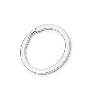 Car Keychain Metal Chrome Plating 30mm Home Use <b>Key</b> Ring - Product Image 2