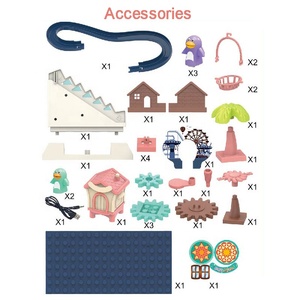 Elektrische Diy Assemblage Versnelling Blok Track Ras Speelgoed Bouwstenen <span class=keywords><strong>Paradise</strong></span> Educatief Speelgoed Voor Kind Met Muziek En Licht - Product Image 6