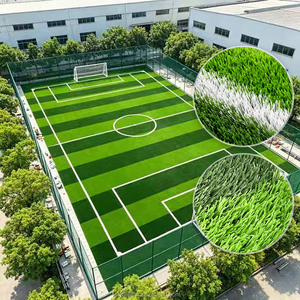 Erba Artificiale ad Alta Densità Senza Riempimento per Campi da <span class=keywords><strong>Calcio</strong></span>, Tappeto Erboso Resistente all'Usura per Campi da <span class=keywords><strong>Calcio</strong></span> - Product Image 6