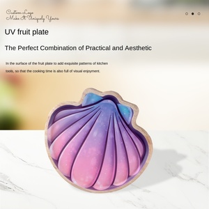 ถาดผลไม้ ถาดอาหาร ถาดเสิร์ฟ ไม้ยางพาราแท้ ดีไซน์เรโทรหรูหราสไตล์โอเชียน ผลิตจากโรงงานโดยตรง - Product Image 4