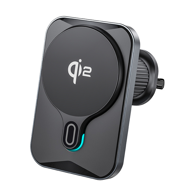 Gaoyi Popular Landscape and Portrait Screen Rechargeable Strong Magnet N52 Car-mounted 15W PD OTP Wireless Phone Charger OEM