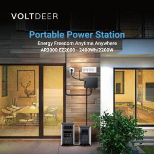 VOLTDEER Todo en Uno Fuera DE LA Red Inversor Solar Estaciones de Energía Portátil Generador Solar 12V batería recargable - Product Image 3