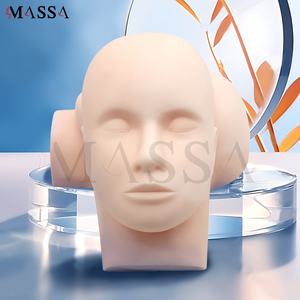 MASSA Testa di Manichino in Silicone per Pratica di Bellezza, Modello 3D per Trucco, Sopracciglia, Labbra e Ciglia - Product Image 6