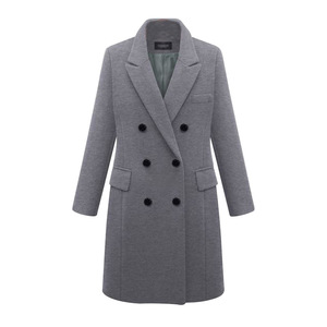 Cappotto lungo da <span class=keywords><strong>donna</strong></span> taglie forti 2022 nuovo design cappotto invernale da <span class=keywords><strong>donna</strong></span> in lana lunga doppiopetto di buona qualità - Product Image 2