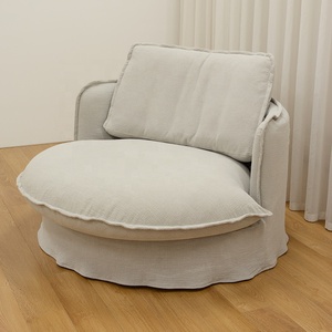 American retro linen detachable and washable hotel apartment bedroom lounge chairs <b>sofa</b> set furniture living room <b>sofa</b> bed - Product Image 1