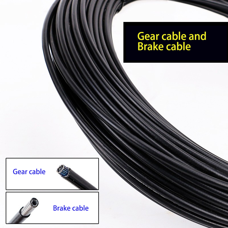 wholesale mountain bike brake cable road folding cycling bicycle shift brake and gear cable 4mm/5mm pipe wire bike accessories