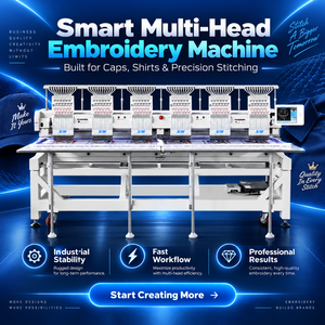 Máquina de Bordar Multifunción con Sistema de Control Dahao, Máquina de Bordar Computarizada de 6 Cabezas, Precios de Máquinas de Bordar Industriales - Product Image 1