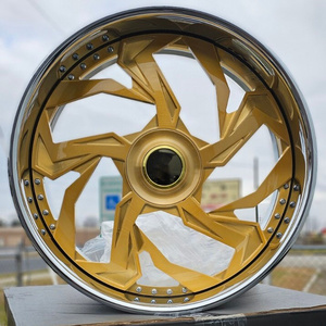 RCSR Llantas Forjadas Personalizadas de 22 24 26 28 30 Pulgadas, Llantas <span class=keywords><strong>Trapstar</strong></span> con Borde Profundo 5x127 para Chevy C10 - Product Image 3