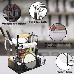 <span class=keywords><strong>Caddy</strong></span> - Organizador para Barbacoa y Picnic con Porta Toallas de Papel y Almacenamiento de Condimentos para Campamento y Puerta Trasera - Product Image 3