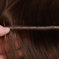 Nouvelle Arrivée Extensions de Cheveux Humains Double Trame Machine Genius Weft Remy Naturelles Russes 100% Cheveux Alignés dans le Sens des Cuticules