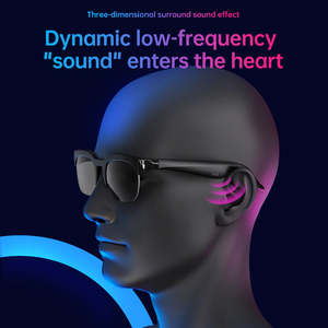 Lunettes de traduction intelligentes IA, assistant vocal IA, appels mains libres, lecture de musique, Bluetooth V6.0, lunettes de soleil intelligentes ENC - Product Image 5