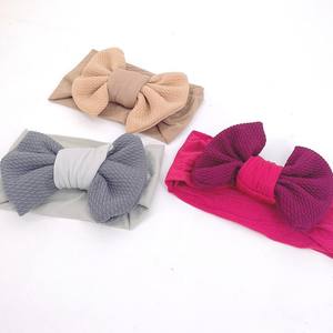 إكسسوارات شعر للأطفال للجنسين، عصابة رأس بفيونكة كبيرة معقودة، قماش نايلون، غطاء رأس للأطفال، قابل للغسل وصديق للبيئة - Product Image 4