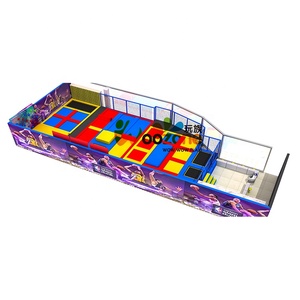 Trampolín Elástico de Plástico Personalizado de Gran Tamaño para Deportes y Fitness en Interiores, con Foso de Espuma y Red Protectora para Adultos - Product Image 5