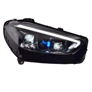 Conjunto de Faros Delanteros LED Láser Matrix con Señal de Giro Secuencial 6000K para Mercedes-Benz Clase C W206 2022-2023, Actualización Retrofit - Product Image 2
