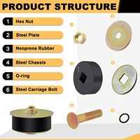2 \ "Neoprene Frozen Rubber Expansion Plug untuk otomotif Expandable Frozen Plug untuk 2 \"-2-1/8 \ "(50 mm-53 mm) lubang kondisi baru"