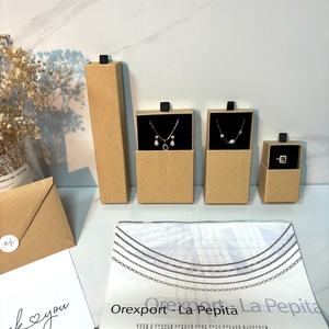 Recyclable Jewelry Drawer Packaging <b>Box</b> with Custom logo Luxury <b>Bracelet</b> Necklace Jewelry Packaging Gift <b>Box</b> with Sponge - Product Image 3