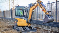Mini-excavatrice XE27E d'occasion de l'usine XCMG, mini-excavatrice chinoise, petite excavatrice de 2,7 tonnes