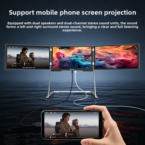 Moniteur triple OEM Tricreate 16 pouces IPS Quad Screen pour ordinateur portable, design de voyage triple écran, résolution 2.5K, usage professionnel, rétroéclairage LED - Product Image 2