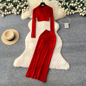 Ensemble 2 pièces sport <span class=keywords><strong>chic</strong></span> pour femme 2026 – Haut court et <span class=keywords><strong>pantalon</strong></span> taille haute – Tenue décontractée et élégante - Product Image 1