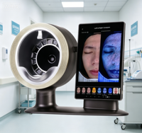 Analyseur de peau Langdi M17 alimenté par l'IA, écran tactile 15 pouces, analyse des rides, de l'hydratation et de l'acné du visage pour usage domestique