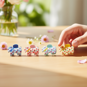 Fermaglio per capelli a forma di cane West Highland, 7 cm, in plastica, stile cartone animato, da donna, casual, in busta OPP - Product Image 2