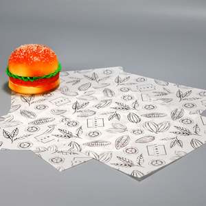 Papier alimentaire anti-graisse, doublures pour paniers à nourriture, papiers de cuisson pour pain, sandwichs, hamburgers - Product Image 4