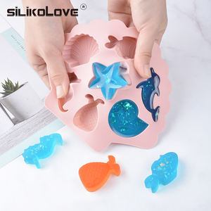 SILIKOLOVE Factory 7 Hohlraum Fisch Seestern Form Süßigkeiten Formen LFGB Platin Antihaft BPA Kostenlose Silikon Kuchen Dekoration Form - Product Image 5