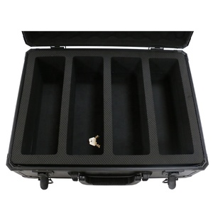4 Row Carbon Fiber/Aluminum <b>Carrying</b> Card <b>Case</b> Graded Sport P S A/BGS/CGC/SGC Card Box - Product Image 1