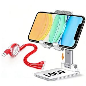 Custom Portable Foldable Promo Business Logo Office Gift <b>Desktop</b> <b>Stand</b> Universal Mobile Holder for Phone - Product Image 1