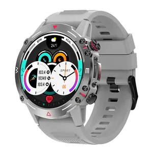 AMOLED Smartwatch For Men Sports Watch BT Calling 1.43 Inch Screen IP68 Waterproof HK87 NFC Smart Watches