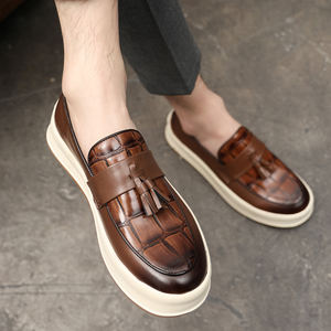 Zapatos de Oficina de Lujo para Hombre, Otoño 2024, Oxfords con Cordones, Estilo Casual para Caminar, Mocasines de Vestir para Negocios, Más Vendidos - Product Image 1