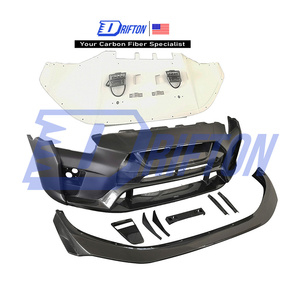 ชุดแต่งกันชนหน้าคาร์บอนไฟเบอร์บางส่วน รุ่นใหม่ปี 2019 สำหรับ GTR R35 แบบ Bolt-On ติดตั้งง่าย ใช้ได้กับรถทั่วไป - Product Image 2