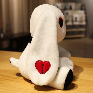 New Halloween Reborn Bunny Plush Toys for Kid Gift Furry Animal <strong>Scary</strong> Rabbit Stuffed Plushie <strong>Dolls</strong> Black Peluche Conejo - Product Image 6