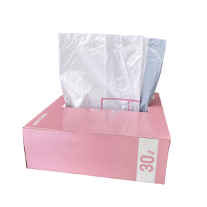 50*60cm bền chất lượng cao HDPE túi rác với dây rút cho nhà bếp sử dụng trên cuộn Sản xuất tại Trung Quốc - Product Image 2